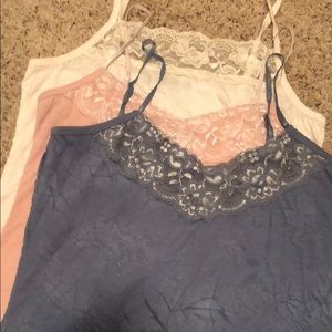 3 Maurice’s Lace camis